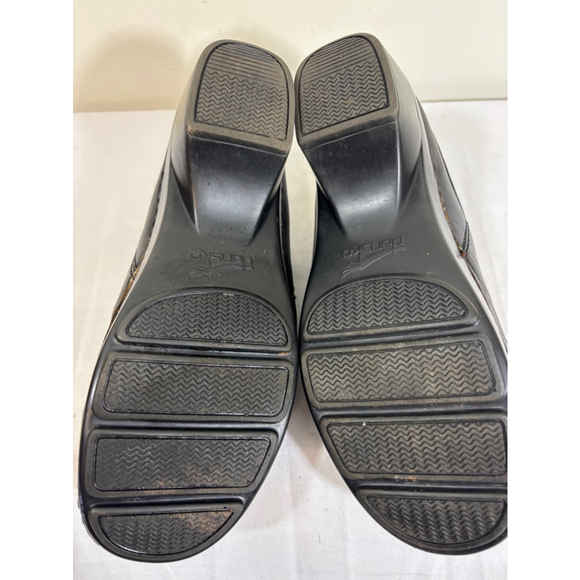 Women's Dansko Clogs Size 40 Black Leather - Picture 6 of 8